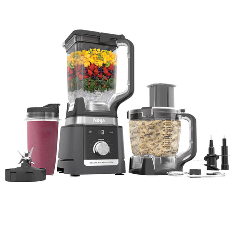 Ninja Système de cuisine Deluxe avec pichet de 2,6 L processeur 9 tasses et Auto-iQ - reconditionné CCO905KS