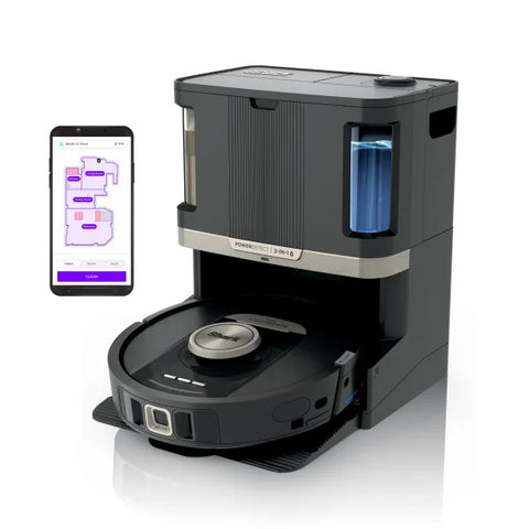 Shark PowerDetect Aspirateur robot et vadrouille 2-en-1 avec station NeverTouch™ Pro - RV2820ZECA