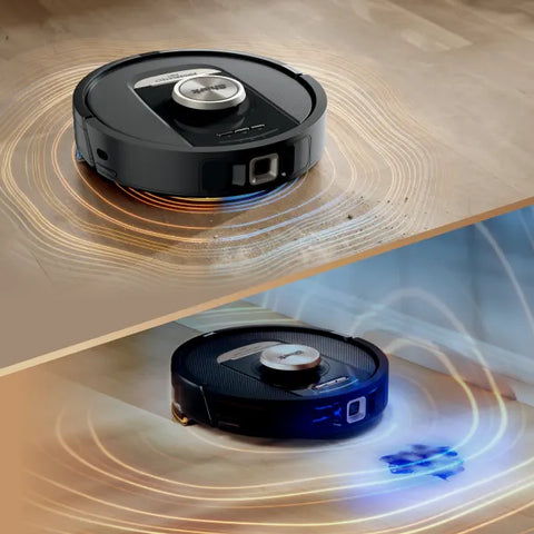 Shark PowerDetect Aspirateur robot et vadrouille 2-en-1 avec station NeverTouch™ Pro - RV2820ZECA