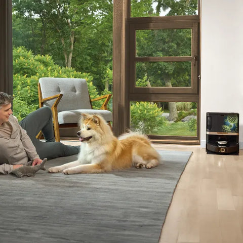 Shark PowerDetect Aspirateur robot et vadrouille 2-en-1 avec station NeverTouch™ Pro - RV2820ZECA