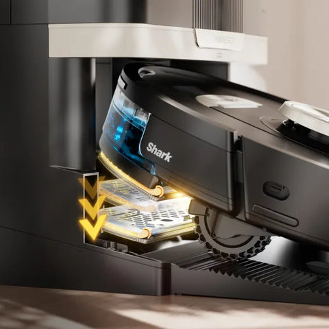 Shark PowerDetect Aspirateur robot et vadrouille 2-en-1 avec station NeverTouch™ Pro - RV2820ZECA