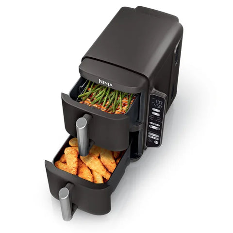 Ninja Friteuse à air chaud à 2 paniers DoubleStack de 8 pte (7,6 l), 6-en-1, compacte - SL201C