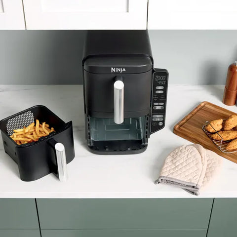 Ninja Friteuse à air chaud à 2 paniers DoubleStack de 8 pte (7,6 l), 6-en-1, compacte - SL201C